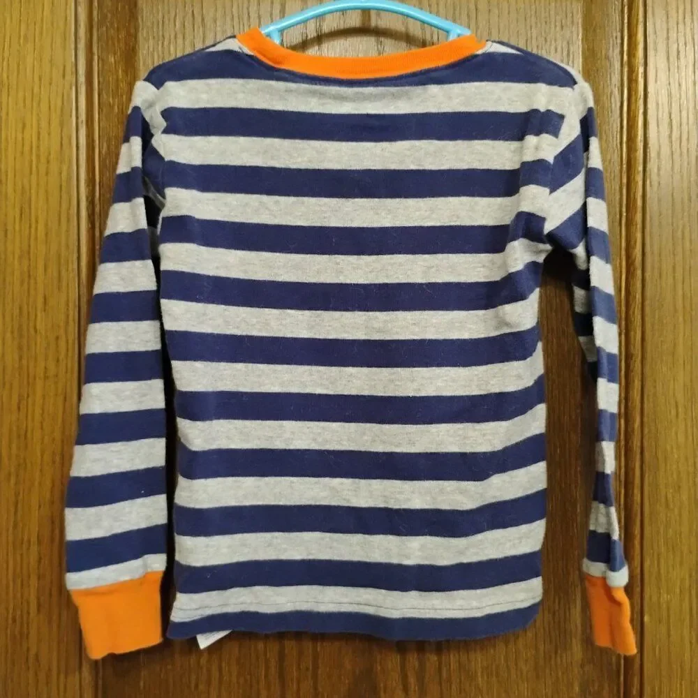 4T Carters Dinosaur Striped Pajama Top